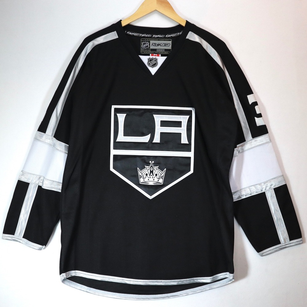 LA Kings Jersey Mens 48 Black Jonathan Quick 32 Authentic NHL Hockey Reebok